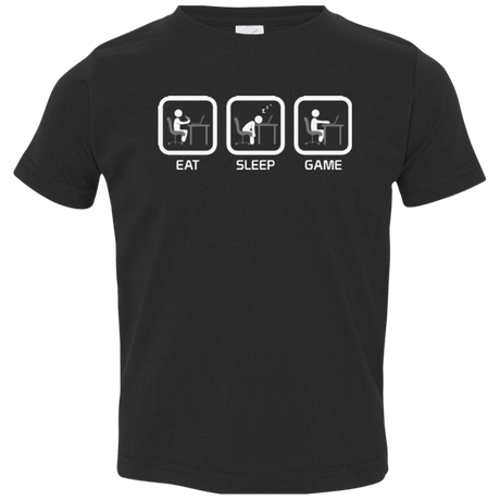 T-Shirts Black / 2T Eat Sleep Game PC Toddler Premium T-Shirt