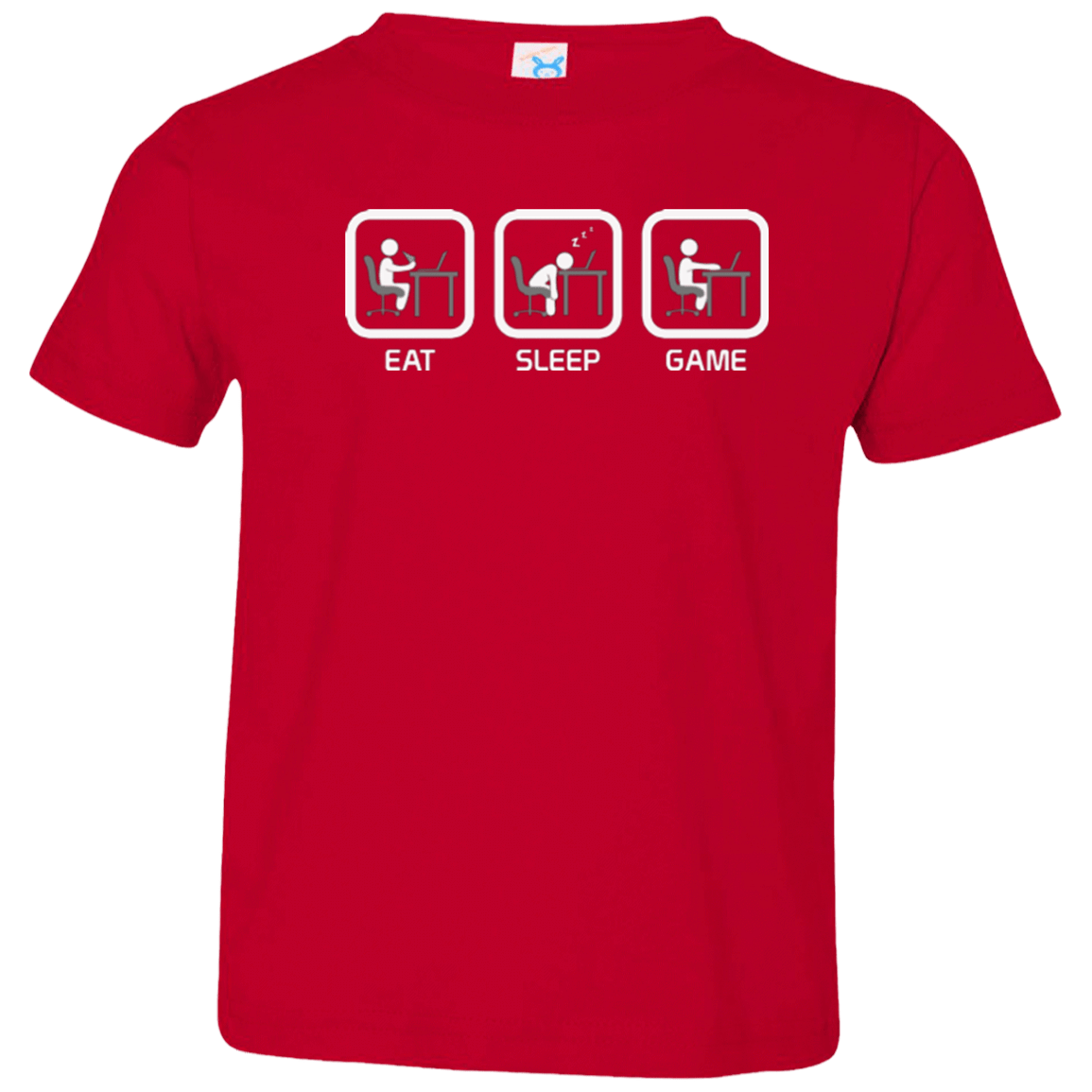 T-Shirts Red / 2T Eat Sleep Game PC Toddler Premium T-Shirt