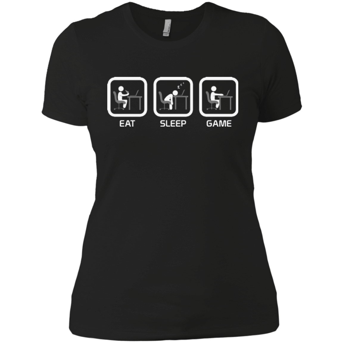 T-Shirts Black / X-Small Eat Sleep Game PC Women's Premium T-Shirt
