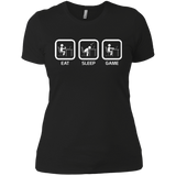T-Shirts Black / X-Small Eat Sleep Game PC Women's Premium T-Shirt