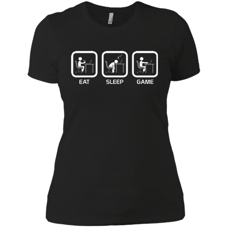 T-Shirts Black / X-Small Eat Sleep Game PC Women's Premium T-Shirt