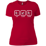 T-Shirts Red / X-Small Eat Sleep Game PC Women's Premium T-Shirt