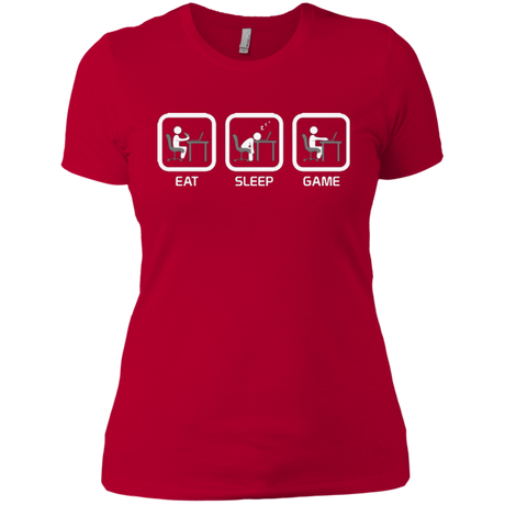 T-Shirts Red / X-Small Eat Sleep Game PC Women's Premium T-Shirt