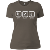 T-Shirts Warm Grey / X-Small Eat Sleep Game PC Women's Premium T-Shirt