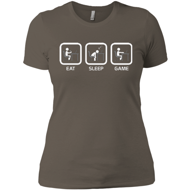 T-Shirts Warm Grey / X-Small Eat Sleep Game PC Women's Premium T-Shirt