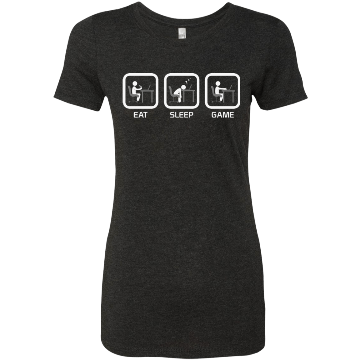 T-Shirts Vintage Black / Small Eat Sleep Game PC Women's Triblend T-Shirt