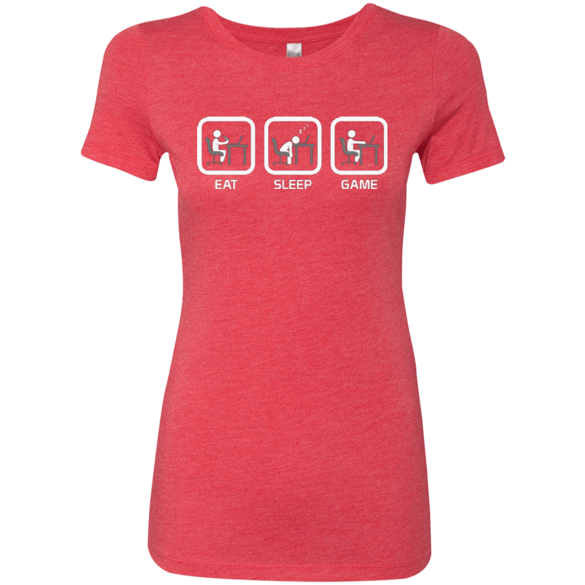 T-Shirts Vintage Red / Small Eat Sleep Game PC Women's Triblend T-Shirt