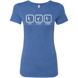 T-Shirts Vintage Royal / Small Eat Sleep Game PC Women's Triblend T-Shirt