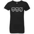 T-Shirts Black / YXS Eat Sleep Mine Girls Premium T-Shirt