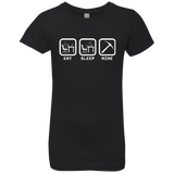 T-Shirts Black / YXS Eat Sleep Mine Girls Premium T-Shirt