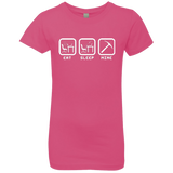 T-Shirts Hot Pink / YXS Eat Sleep Mine Girls Premium T-Shirt