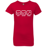 T-Shirts Red / YXS Eat Sleep Mine Girls Premium T-Shirt