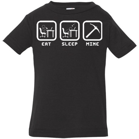 T-Shirts Black / 6 Months Eat Sleep Mine Infant Premium T-Shirt