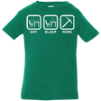 T-Shirts Kelly / 6 Months Eat Sleep Mine Infant Premium T-Shirt