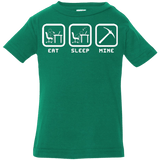 T-Shirts Kelly / 6 Months Eat Sleep Mine Infant Premium T-Shirt