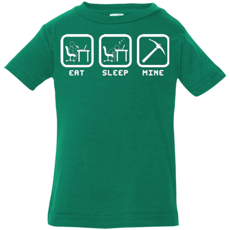 T-Shirts Kelly / 6 Months Eat Sleep Mine Infant Premium T-Shirt