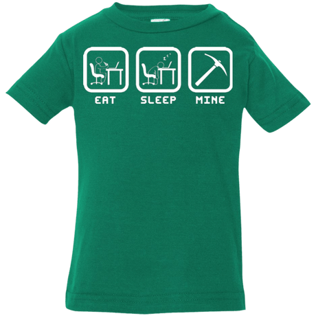T-Shirts Kelly / 6 Months Eat Sleep Mine Infant Premium T-Shirt