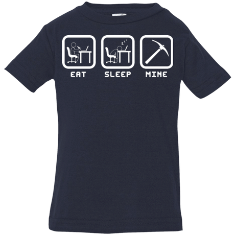 T-Shirts Navy / 6 Months Eat Sleep Mine Infant Premium T-Shirt