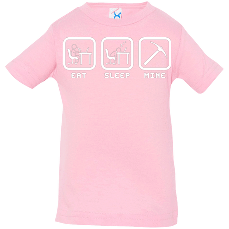 T-Shirts Pink / 6 Months Eat Sleep Mine Infant Premium T-Shirt