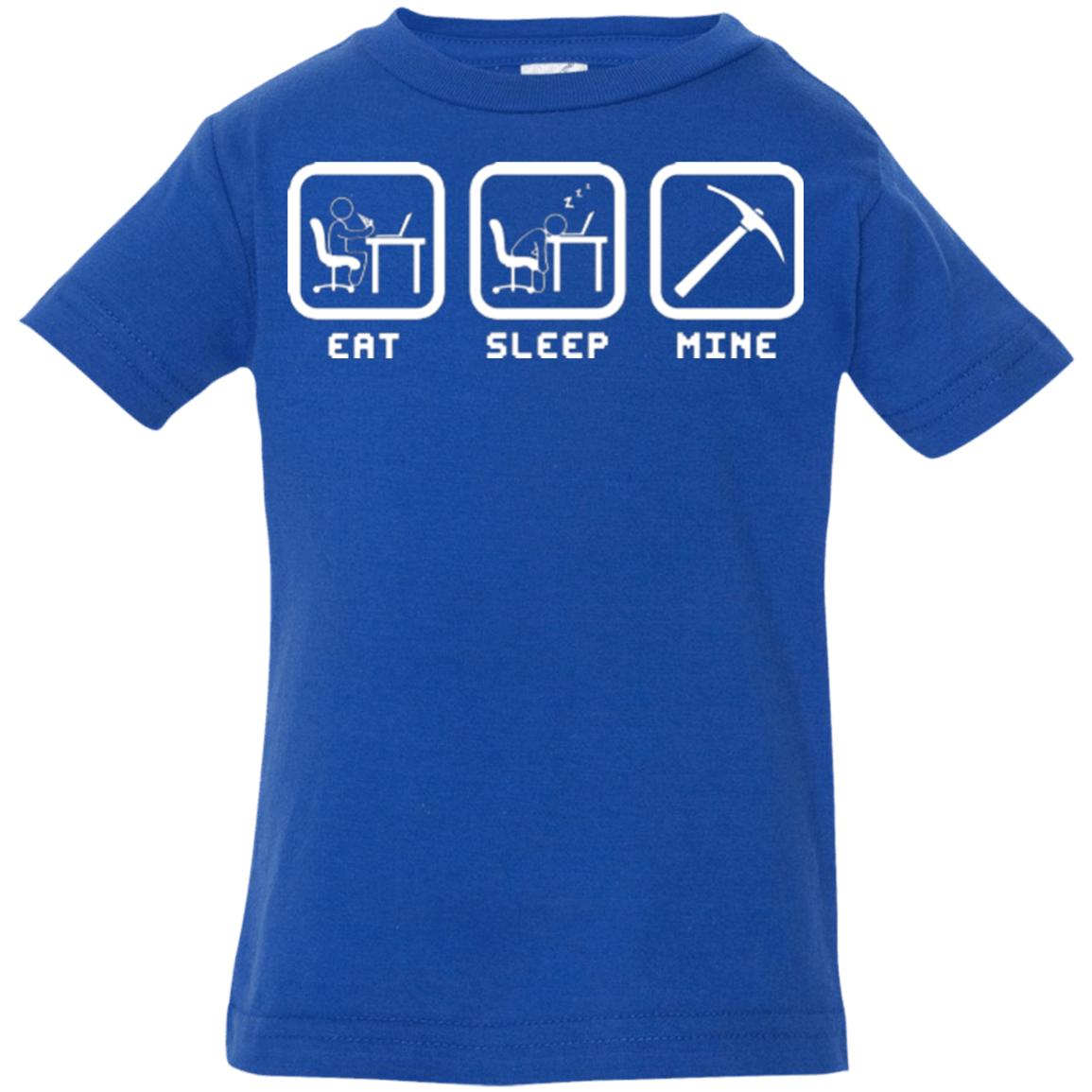 T-Shirts Royal / 6 Months Eat Sleep Mine Infant Premium T-Shirt