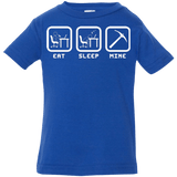 T-Shirts Royal / 6 Months Eat Sleep Mine Infant Premium T-Shirt