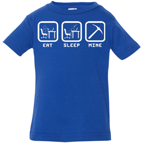 T-Shirts Royal / 6 Months Eat Sleep Mine Infant Premium T-Shirt