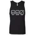 T-Shirts Black / Small Eat Sleep Mine Men's Premium Tank Top
