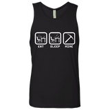 T-Shirts Black / Small Eat Sleep Mine Men's Premium Tank Top