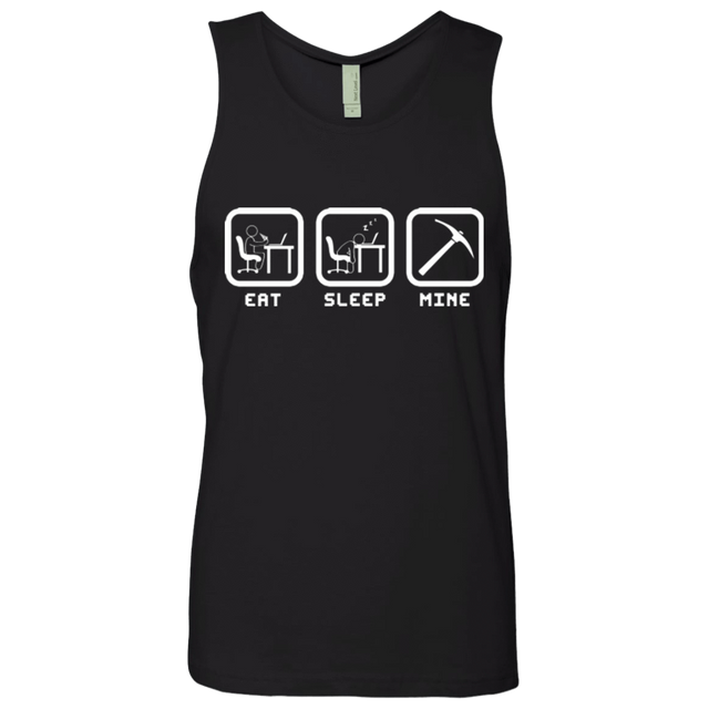T-Shirts Black / Small Eat Sleep Mine Men's Premium Tank Top