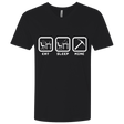 T-Shirts Black / X-Small Eat Sleep Mine Men's Premium V-Neck