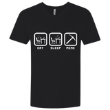 T-Shirts Black / X-Small Eat Sleep Mine Men's Premium V-Neck
