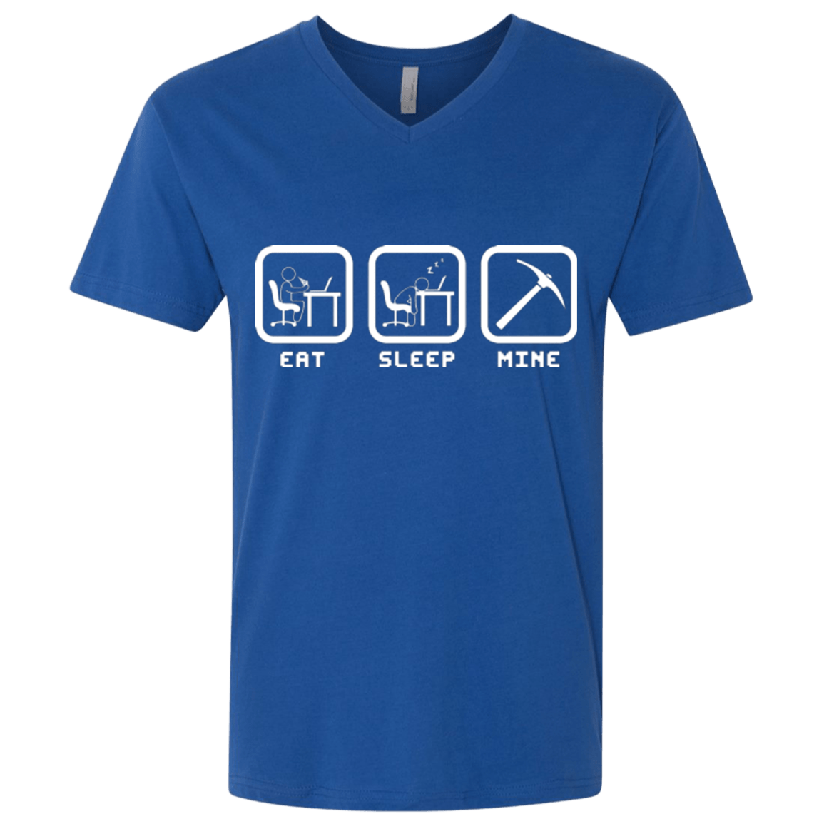 T-Shirts Royal / X-Small Eat Sleep Mine Men's Premium V-Neck