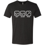 T-Shirts Vintage Black / Small Eat Sleep Mine Men's Triblend T-Shirt