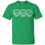 T-Shirts Irish Green / Small Eat Sleep Mine T-Shirt
