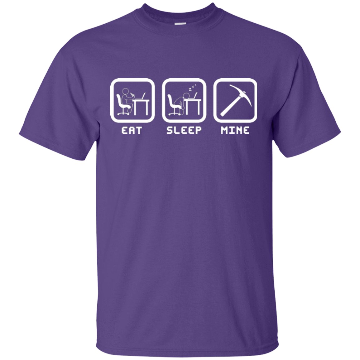 T-Shirts Purple / Small Eat Sleep Mine T-Shirt