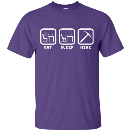 T-Shirts Purple / Small Eat Sleep Mine T-Shirt