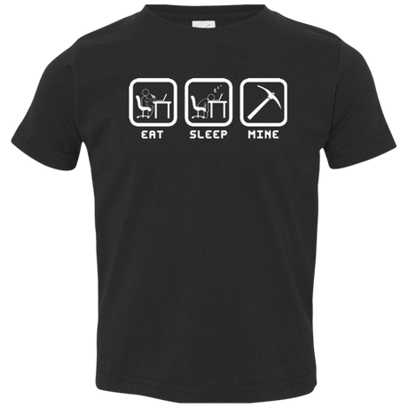 T-Shirts Black / 2T Eat Sleep Mine Toddler Premium T-Shirt