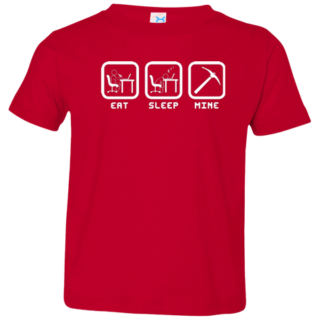 T-Shirts Red / 2T Eat Sleep Mine Toddler Premium T-Shirt