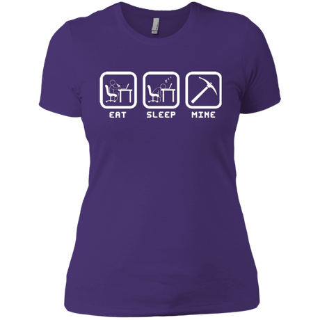 T-Shirts Purple / X-Small Eat Sleep Mine Women's Premium T-Shirt