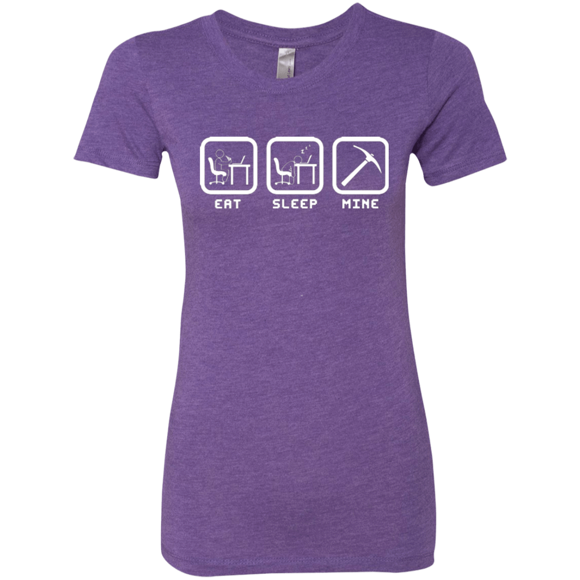 T-Shirts Purple Rush / Small Eat Sleep Mine Women's Triblend T-Shirt
