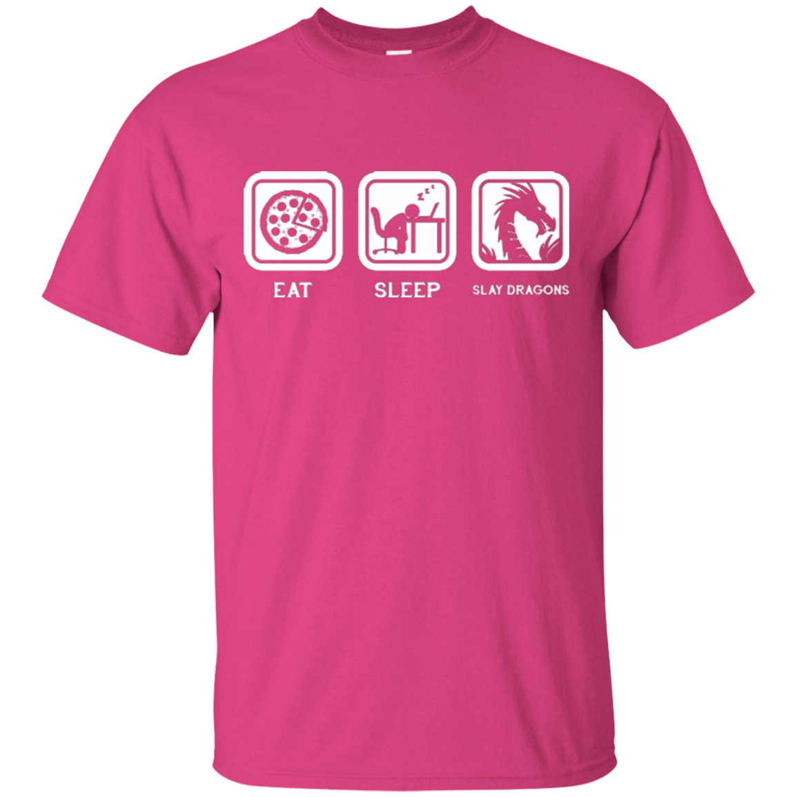 T-Shirts Heliconia / Small Eat Sleep slay dragons T-Shirt