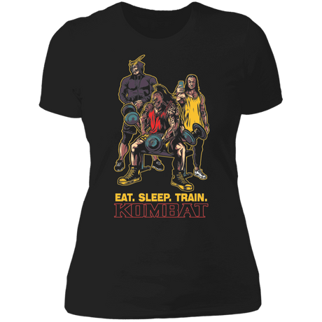 T-Shirts Black / X-Small Eat Sleep Train Kombat Women's Premium T-Shirt