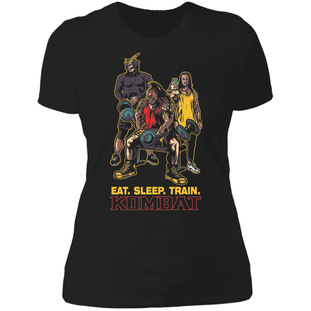 T-Shirts Black / X-Small Eat Sleep Train Kombat Women's Premium T-Shirt