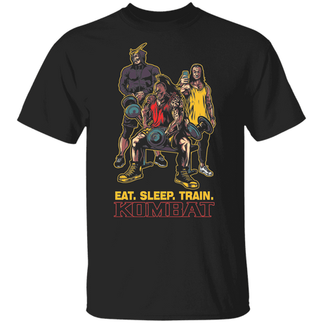 T-Shirts Black / YXS Eat Sleep Train Kombat Youth T-Shirt