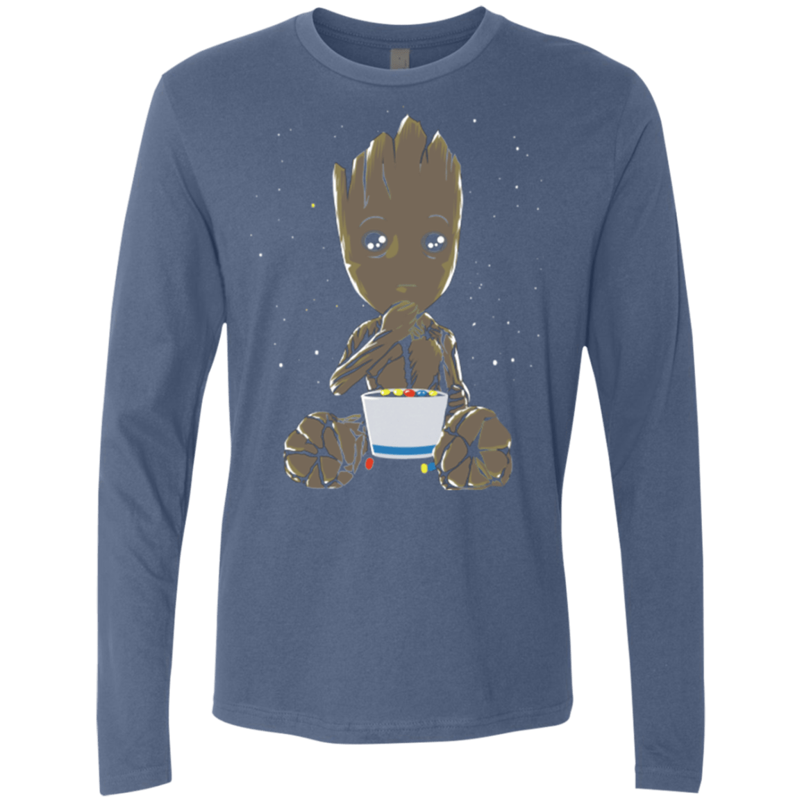 T-Shirts Indigo / Small Eating Candies Men's Premium Long Sleeve