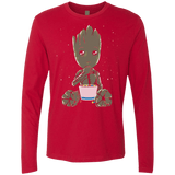 T-Shirts Red / Small Eating Candies Men's Premium Long Sleeve