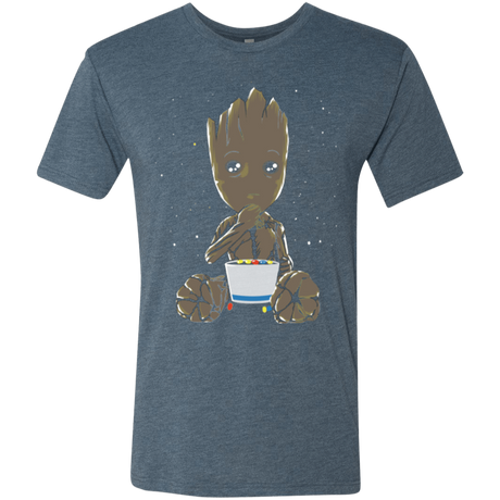 T-Shirts Indigo / Small Eating Candies Men's Triblend T-Shirt