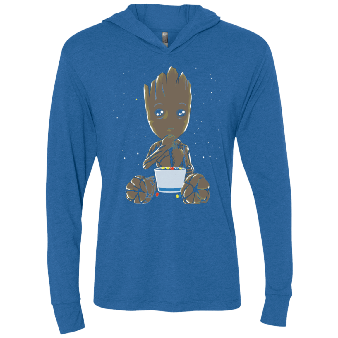 T-Shirts Vintage Royal / X-Small Eating Candies Triblend Long Sleeve Hoodie Tee