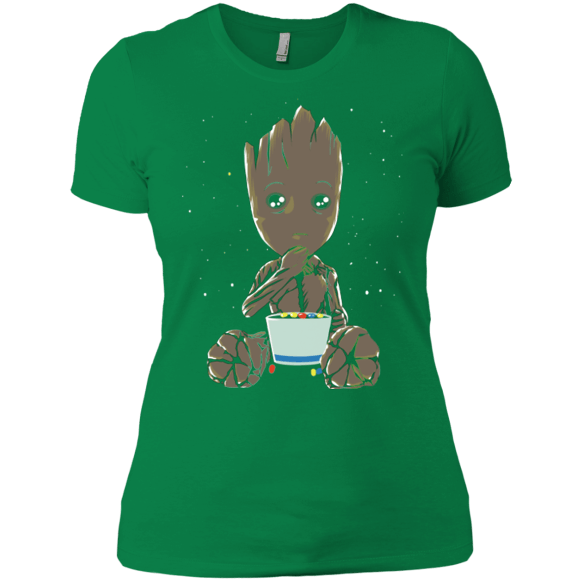 T-Shirts Kelly Green / X-Small Eating Candies Women's Premium T-Shirt