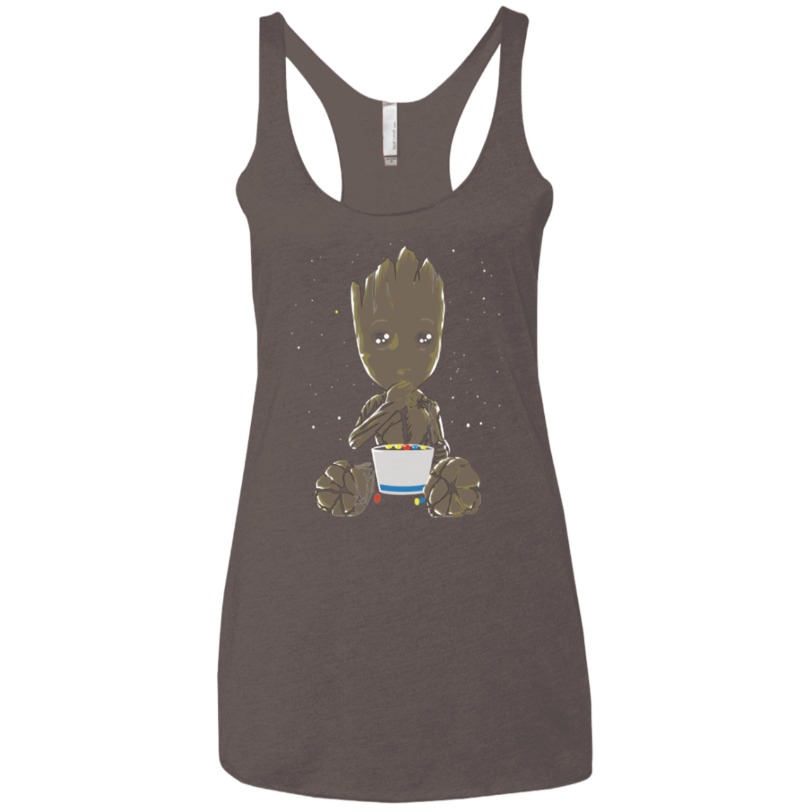 T-Shirts Macchiato / X-Small Eating Candies Women's Triblend Racerback Tank